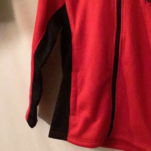 NWT Spyder Red & Black jacket with hoodie for teen boys size # large 14-16 - Picture 4 of 12
